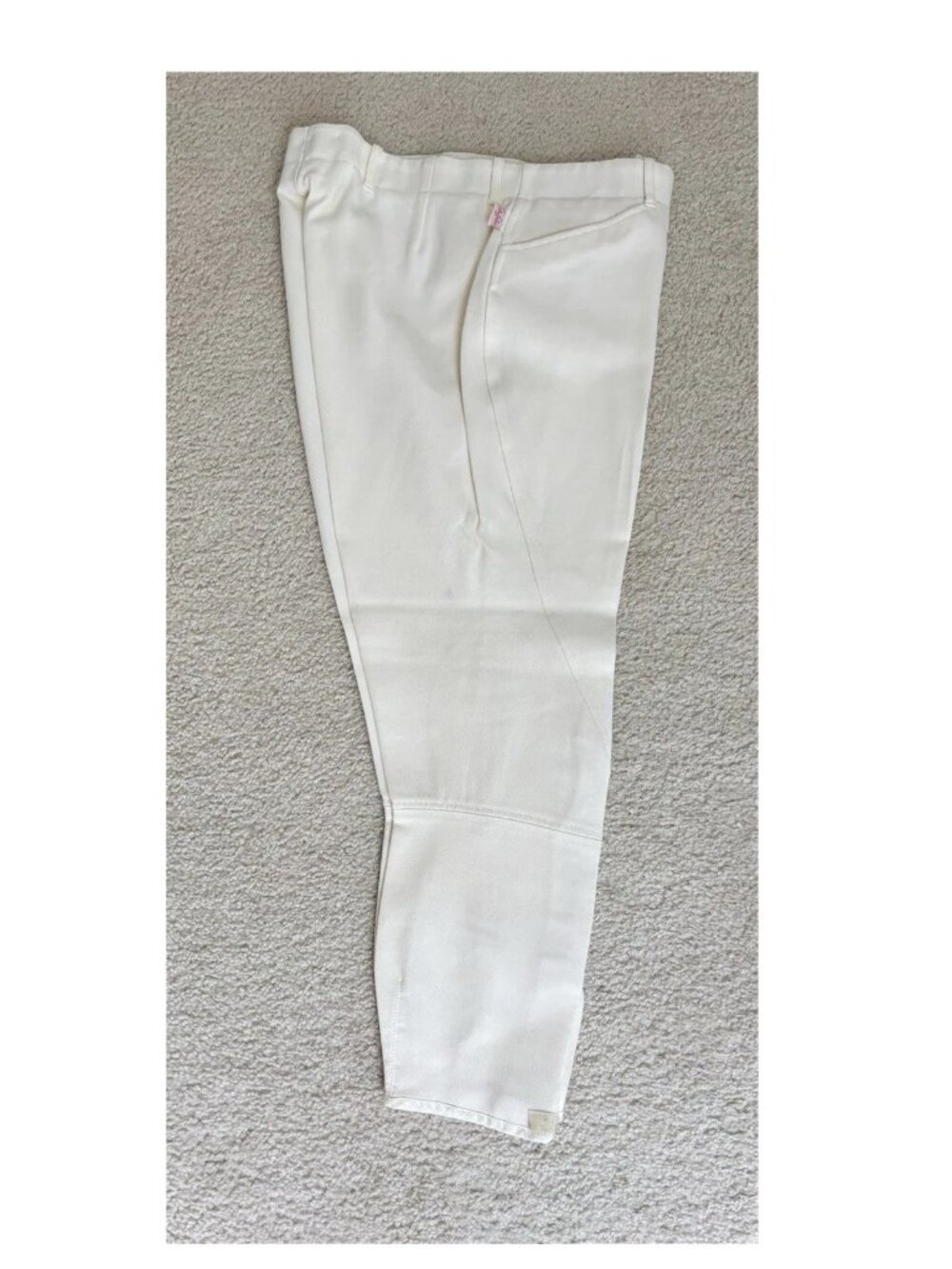 The Tailored Sportsman White Knee Patch Breeches, Size 32